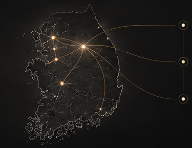 새미새론 전국 네트워크 지도